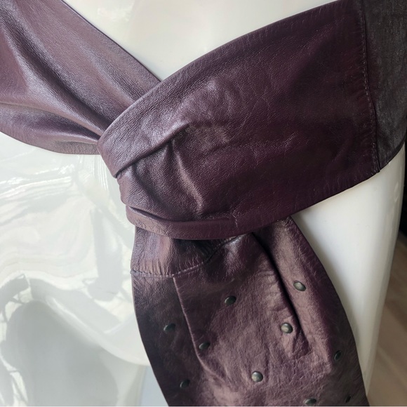 Vintage Leather Sash Belt - Picture 3 of 12